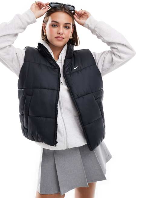 Nike gilet puffer jacket in black ASOS