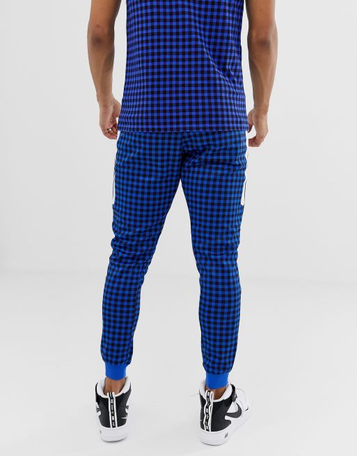 Nike gingham store check joggers