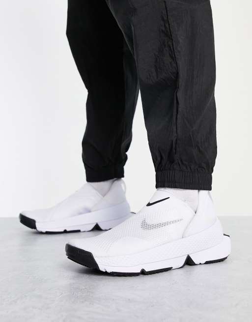 Mens white store slip on trainers