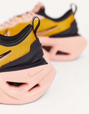 nike gold and pink zoom x vista grind trainers