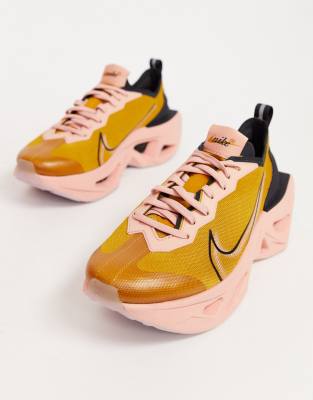 nike pink and gold trainers