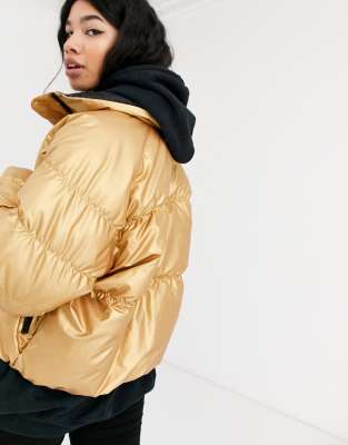 nike jacket gold