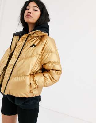 gold windbreaker nike