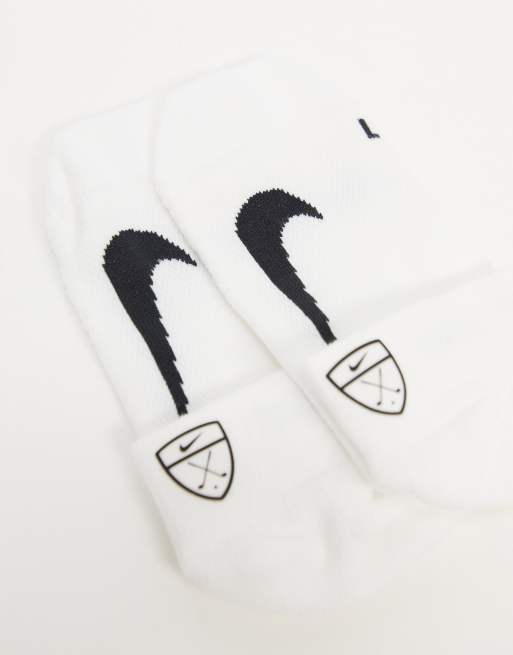 Nike Golf 2pk socks in white