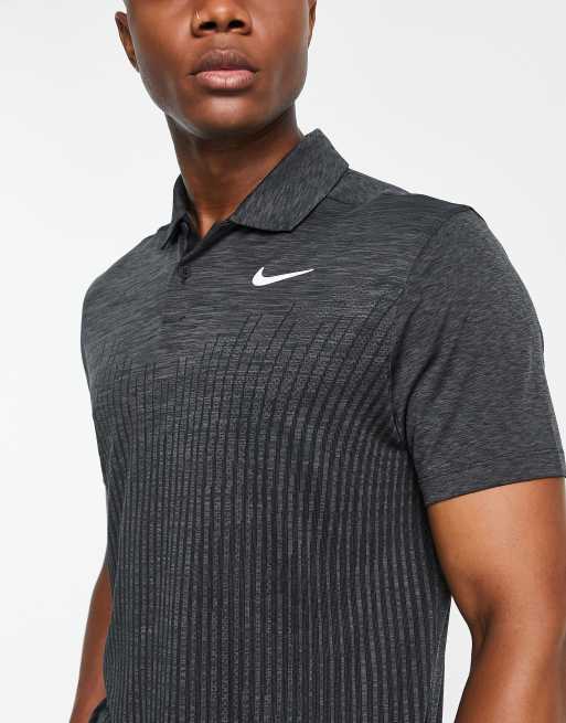 Nike Golf Advanced Vapor Dri FIT jacquard polo in black