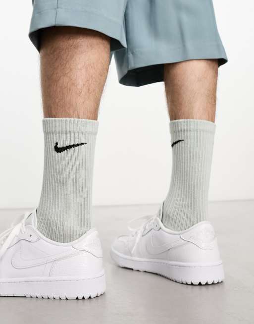 Nike Golf Air Jordan 1 low trainers in triple white