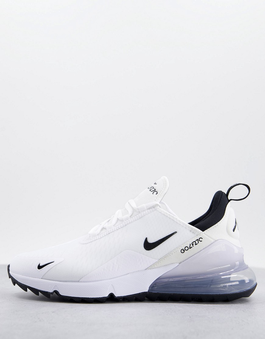 Nike Golf Air Max 270 shoes in white