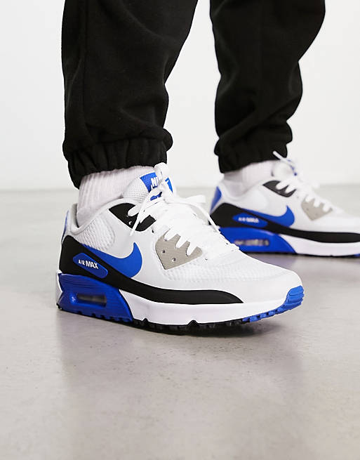 Nike Golf Air Max 90 In White And Blue | Asos