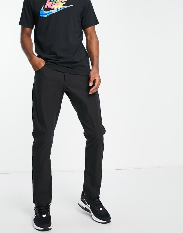 Nike Golf Dri-FIT 5 pocket slim pants in black