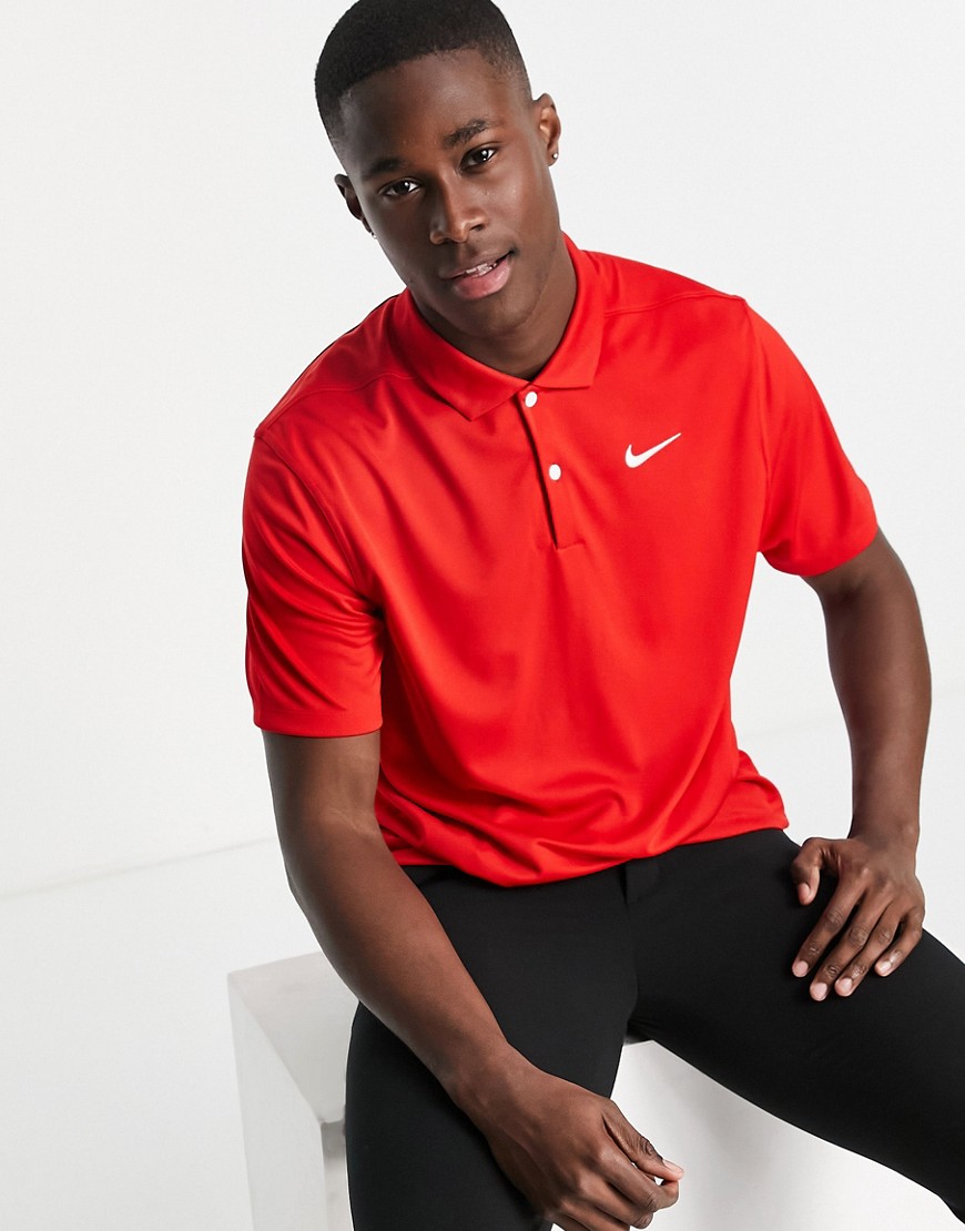 Nike Golf Dri-FIT Essential polo shirt in red
