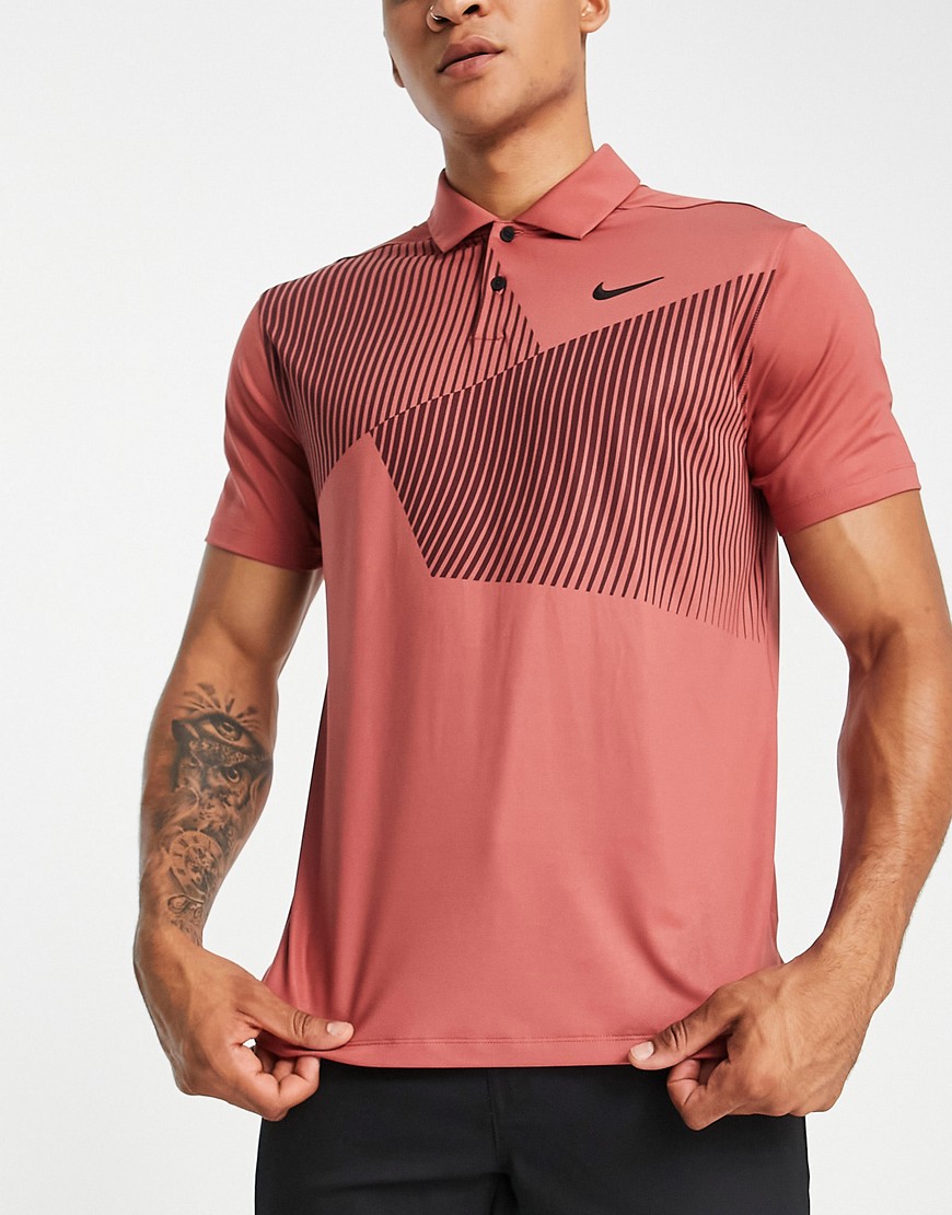Nike Golf Dri-FIT polo in red