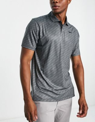 Gebeurt nietig spreker Nike Golf Dri-FIT Vapor stripe polo in gray | ASOS