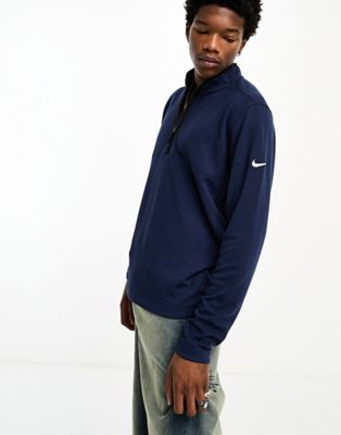 Nike Golf Dri-FIT Victory half zip long sleeve in navy - ASOS Price Checker