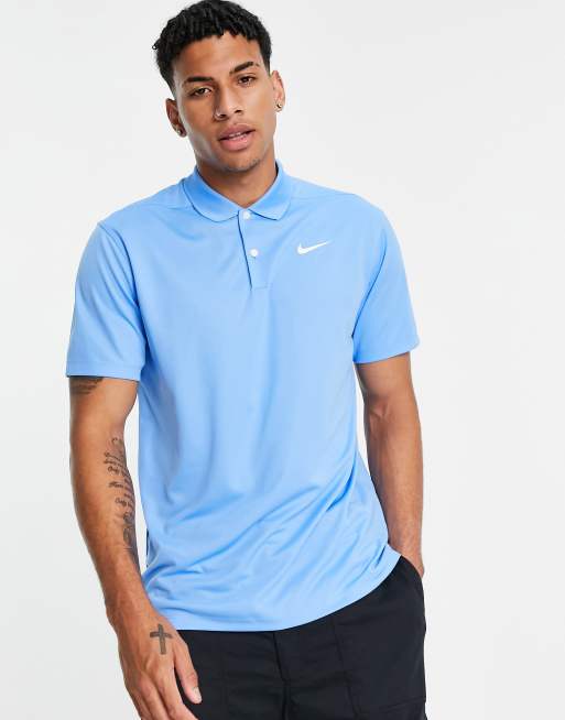 Nike on sale blue polo