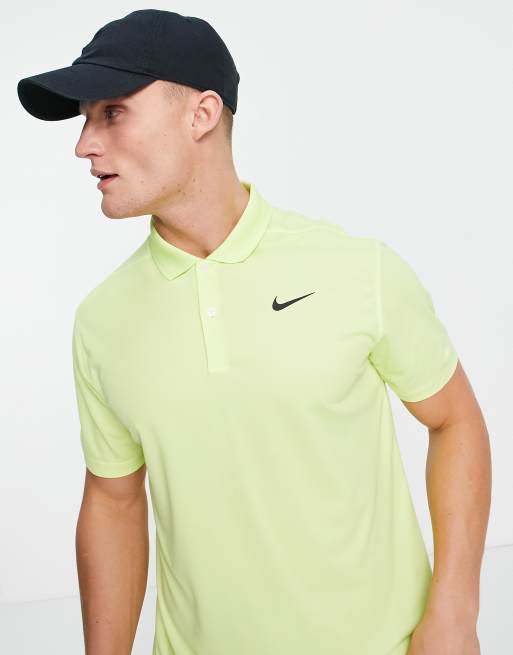 nike golf shirt yellow