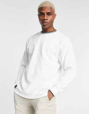 Nike Golf Dry crew neck sweatshirt in white ASOS