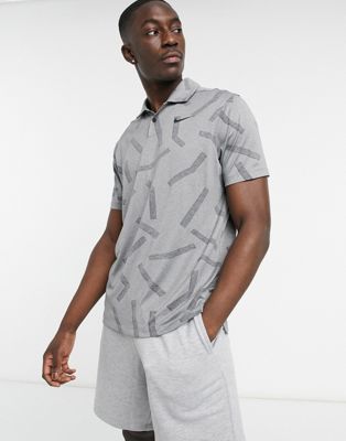 Nike Golf Dry Vapor jacquard polo shirt in grey