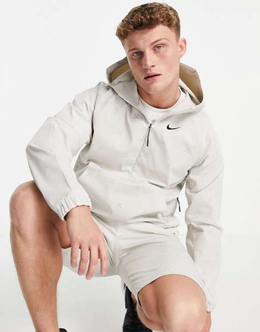 Nike Golf - Giacca con cerniera lampo corta color pietra