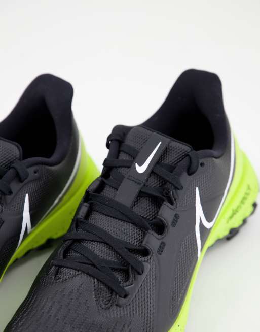 Nike Golf React Infinity Pro trainers in black and yellow, 3 of 4