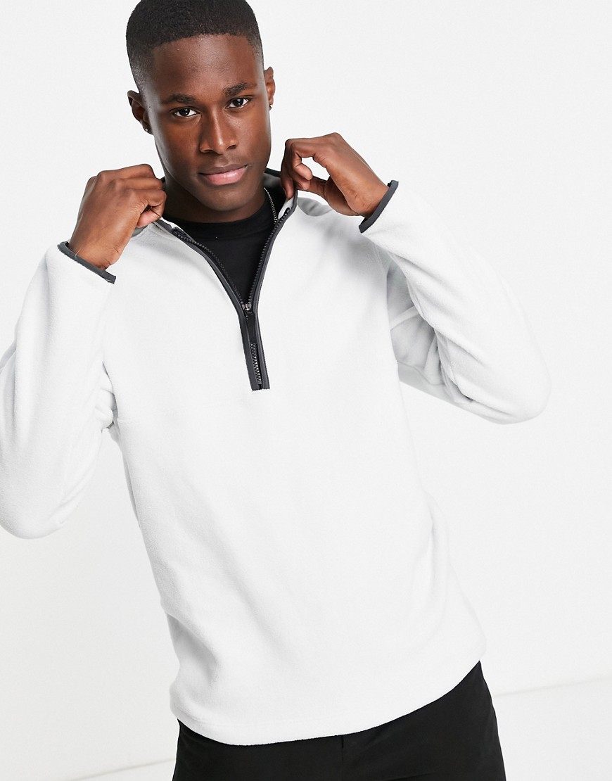 Nike Golf Therma-FIT Victory half zip top in white