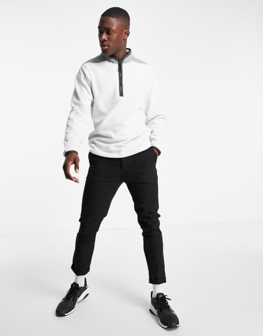 Nike Golf Therma FIT Victory half zip top in white ASOS