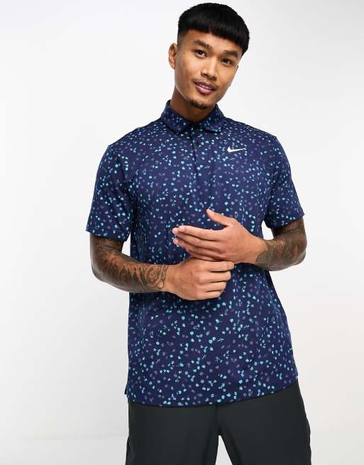 Nike shop floral polo