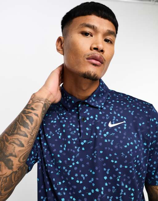 Nike floral outlet polo