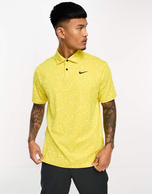 Yellow nike cheap golf polo