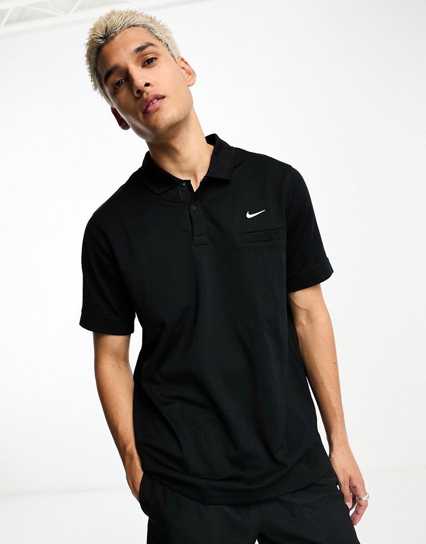 Nike Golf Unscripted Dri-Fit polo in black