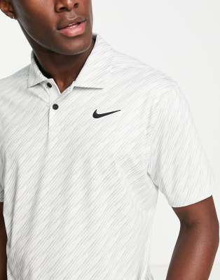 nike stripe golf polo