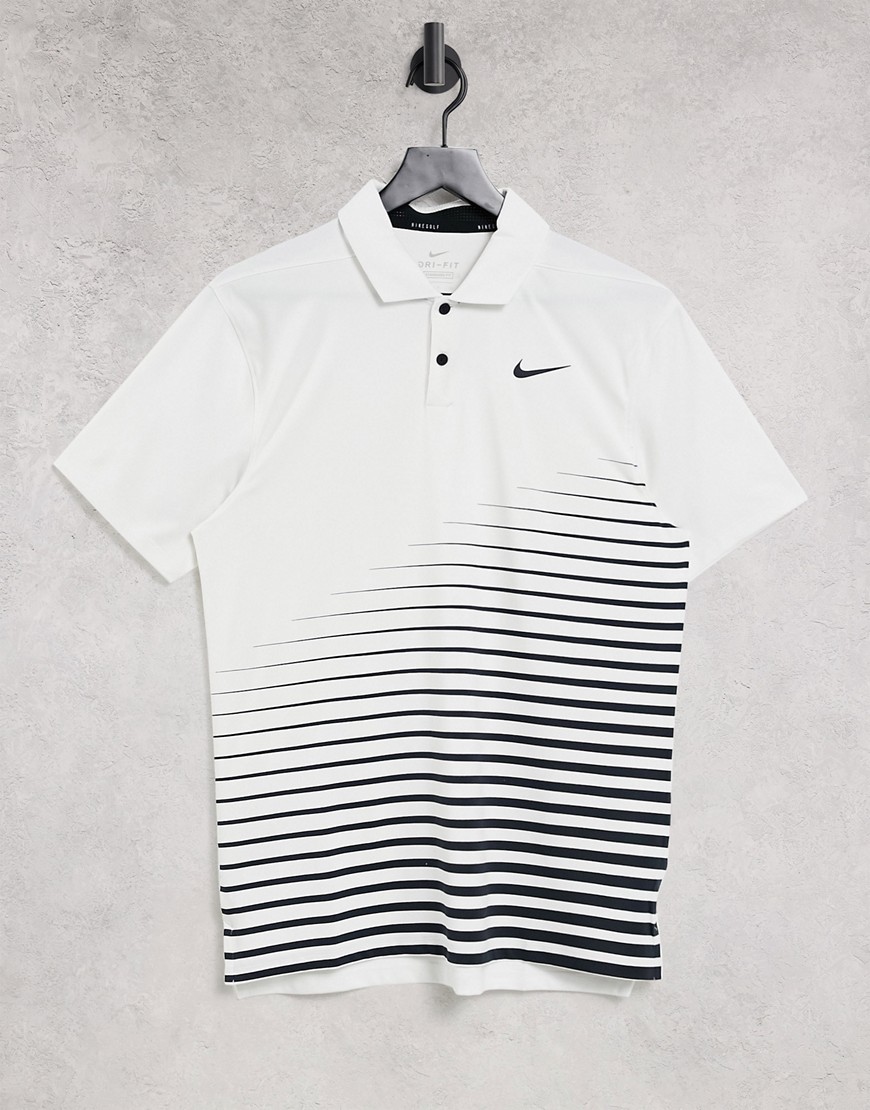 Nike Golf Vapor stripe polo in white