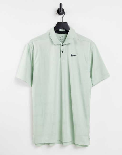 Nike – Golf Vapour – Strukturiertes Polohemd in Grün