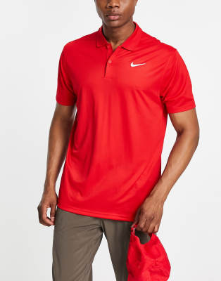 Nike Golf Vicotry polo in red | ASOS