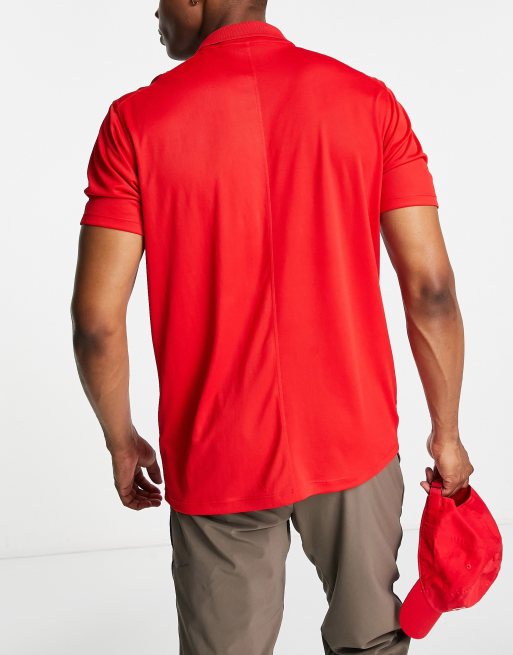 Red nike hot sale golf top