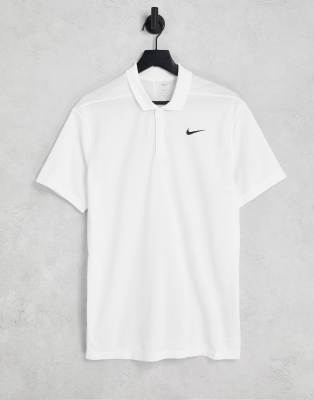 Nike Golf Nike Golf Victory chest Swoosh polo in white