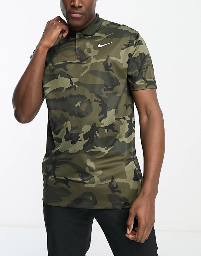 Nike Golf - victory dri-fit camo polo in khaki