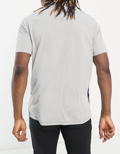 Nike Golf Victory Dri-Fit colour block polo in grey and white