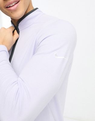 Nike Golf Victory Dri-Fit half zip top in grey