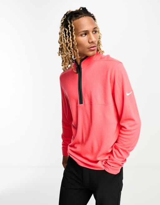 Nike half zip clearance pink