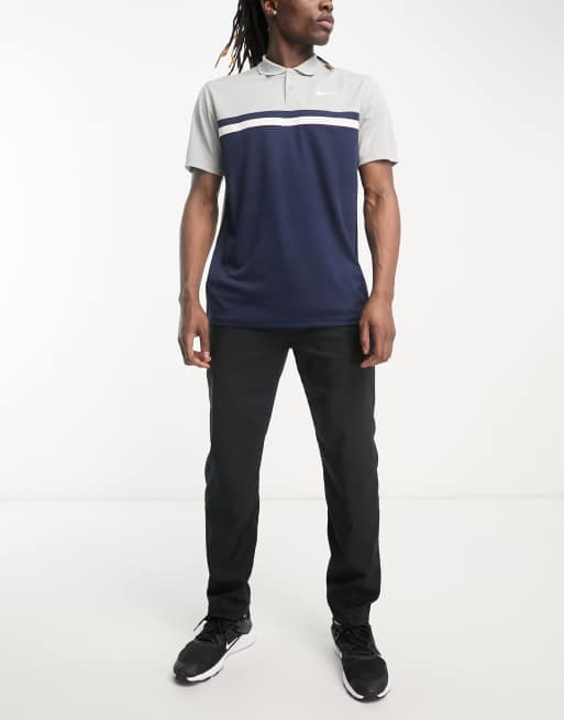 Nike Golf - Victory Dri-FIT - Polo color block grigio e bianco, 3 di 4