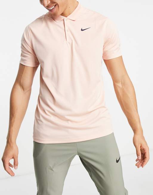 Peach golf shirt sale