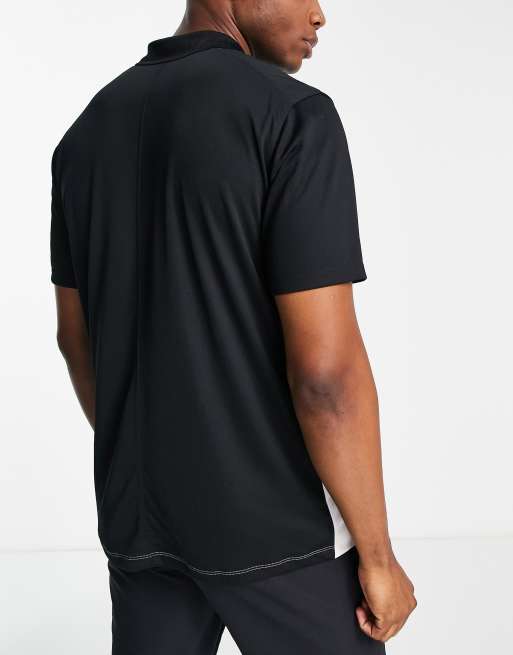 Nike Golf – Victory – Dri-FIT – Poloshirt mit Farbblock-Design in Schwarz und Weiß, 4 von 4