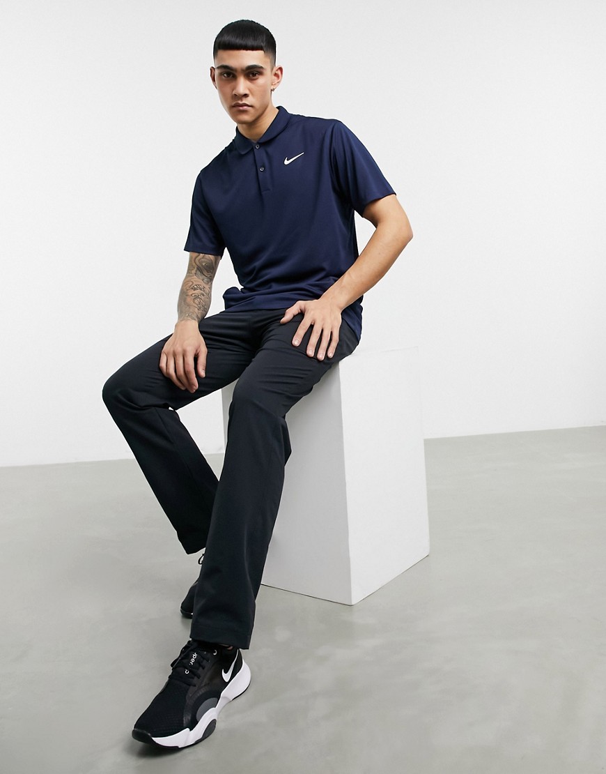 Nike Golf Victory logo polo shirt in navy