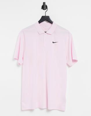 pink nike polo shirt