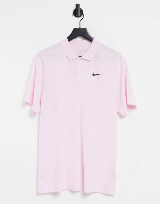 pink nike golf polo shirt