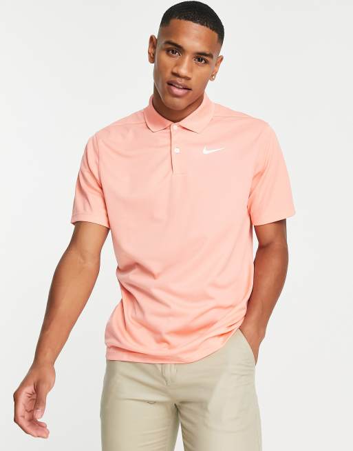 Nike Golf Victory logo polo shirt in pink