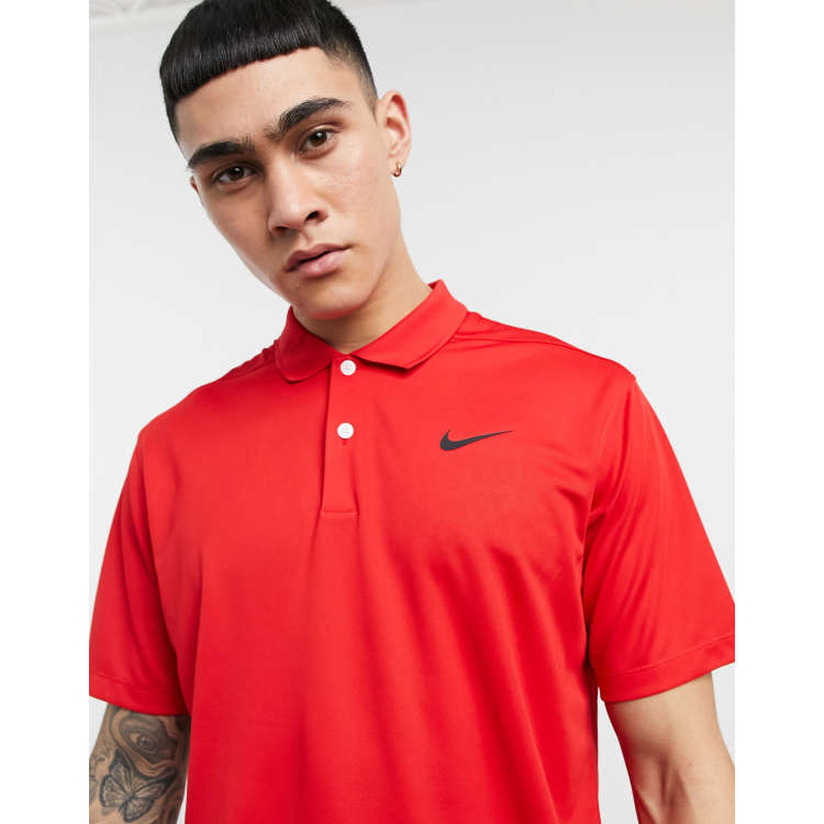 Nike golf hot sale shirt red