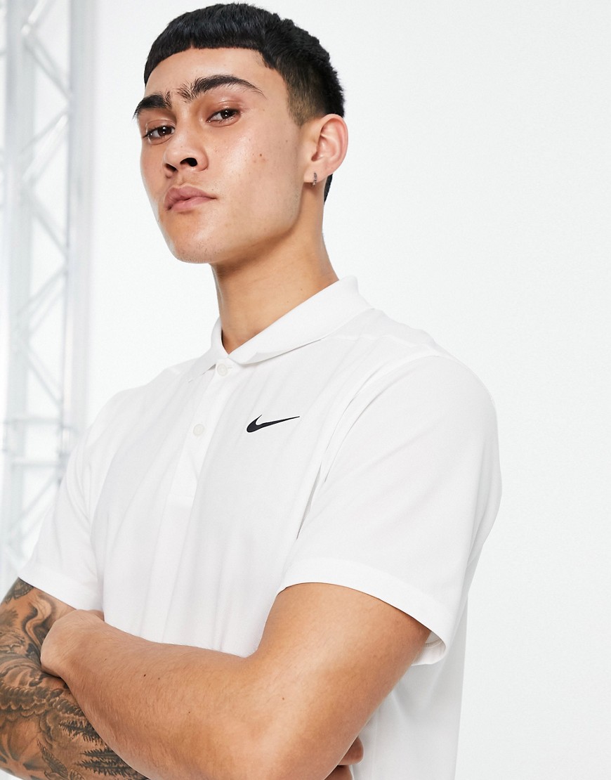 Nike Golf Victory logo polo shirt in white