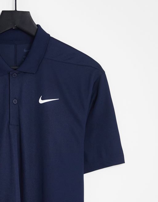 navy nike golf shirt