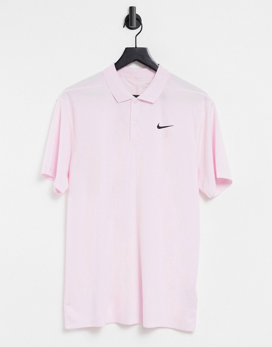 Nike – Golf – Victory – Rosa pikétröja med logga-Pink